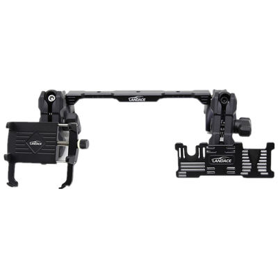 멀티 마운트 대시 폰 홀더 + GoPro 마운트 알루미늄 슬라이드 레일, 유연 한 각 2018-2022 Jeep Wrangler