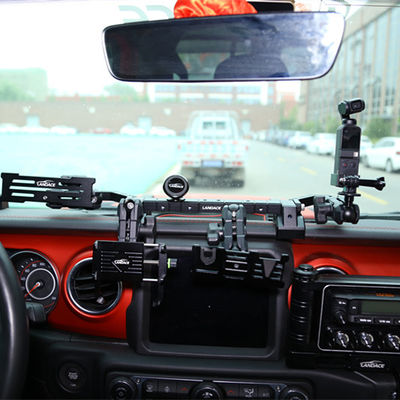 JEEP Wrangler 액세서리용 아노드 산화 중앙 콘솔 대시보드 전화 홀더 마운트